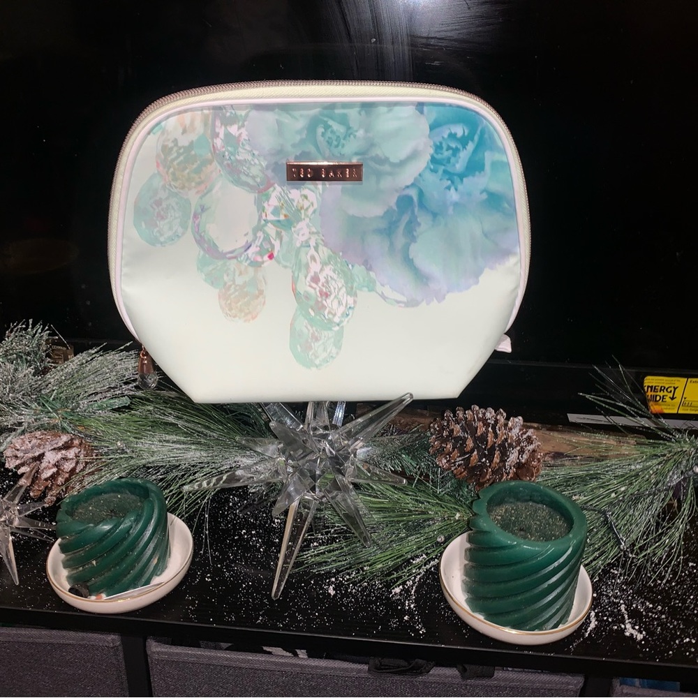 Ted baker London Floral Jewel print makeup bag NEW